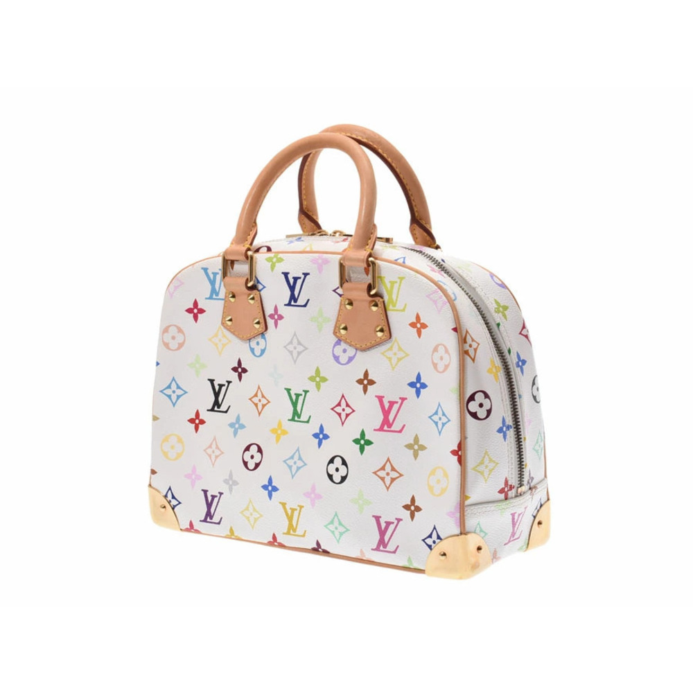 Louis Vuitton Multicolor Trouville White Leather Handbag - Picture 2 of 11